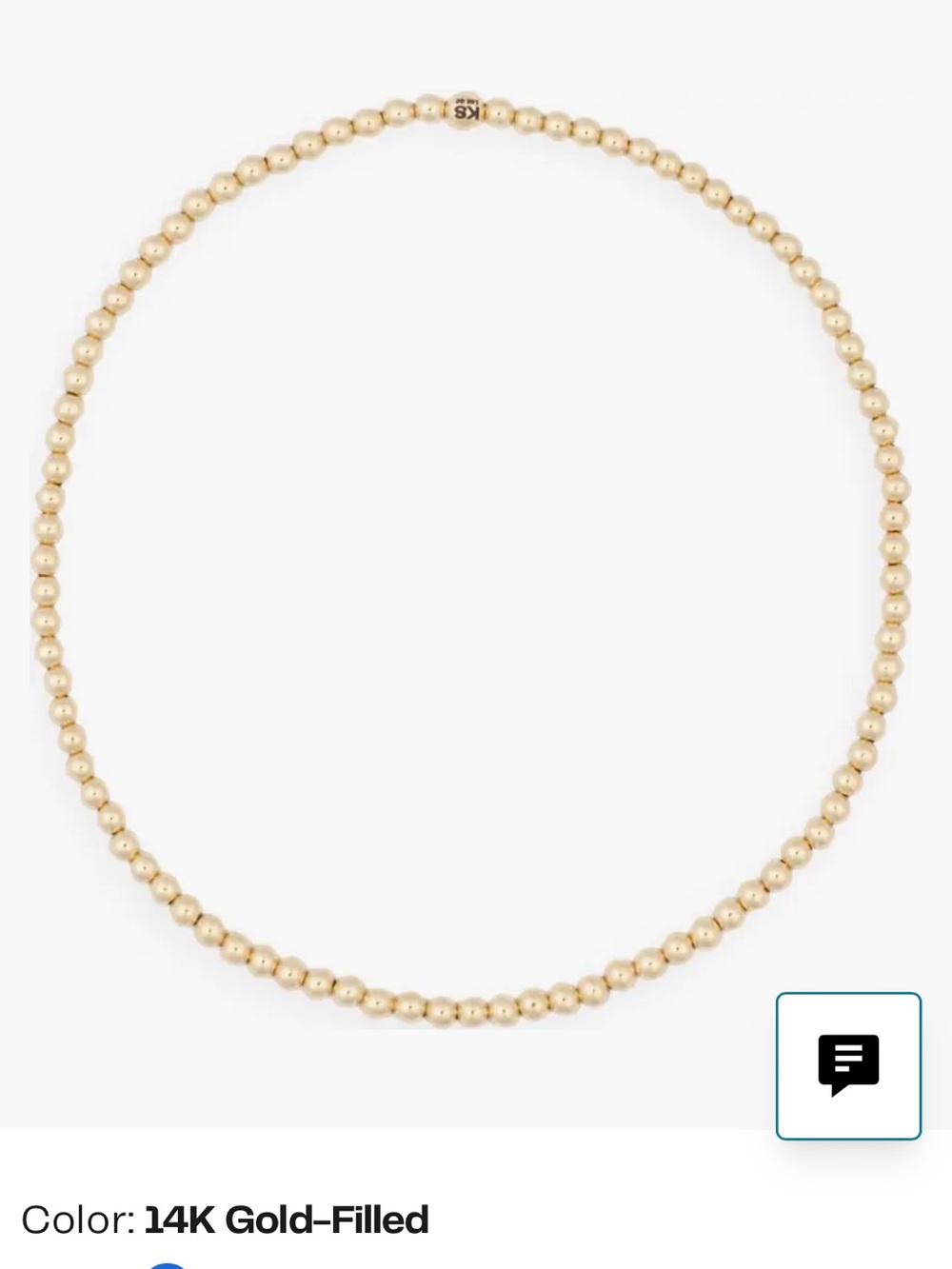 Kendra Scott Gold Bead Anklet